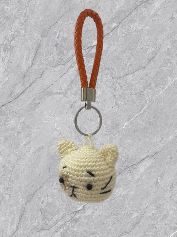 Llavero de gatito a crochet