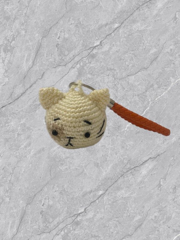 Llavero de gatito a crochet - Imagen 2